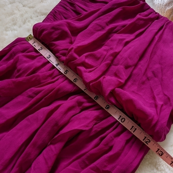 𝅺anthropologie fleur wood silk ruffled maxi dress - Picture 11 of 14